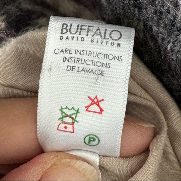 Buffalo WoolBlend Plaid Belted Peacoat Women’s size M Briton “Alexandrine” Coat - Picture 5 of 9